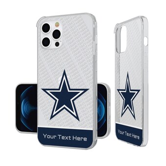 Dallas Cowboys Personalized Endzone Plus Design iPhone Clear Case