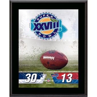 Dallas Cowboys vs. Buffalo Bills Super Bowl XXVIII 10.5" x 13" Sublimated Plaque