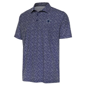 Men's Antigua  Navy Dallas Cowboys Terrace Polo