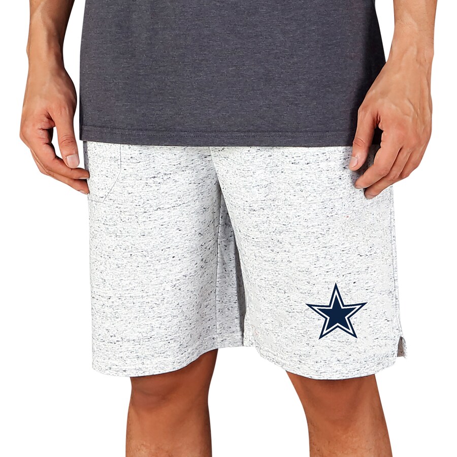 Men's Concepts Sport White/Charcoal Dallas Cowboys Throttle Knit Jam Shorts