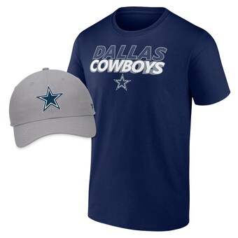 Men's Dallas Cowboys Fanatics Take Action T-Shirt & Adjustable Hat Combo Pack