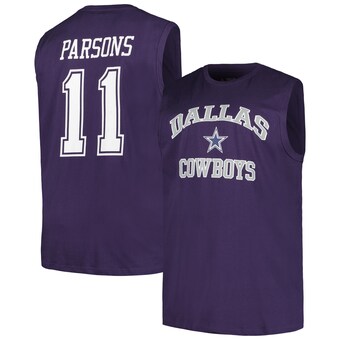 Micah Parsons Dallas Cowboys Fanatics Big & Tall Muscle Tank Top - Navy