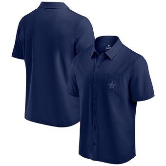 Men's Dallas Cowboys Fanatics Navy Front Office Button-Up Shirt