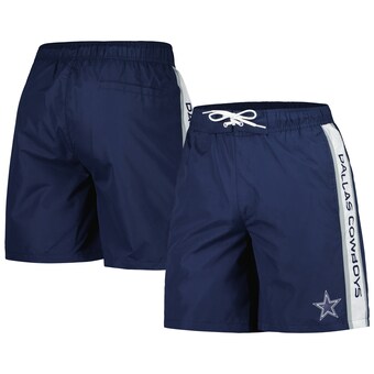 Men's Dallas Cowboys G-III Extreme Navy Streamline Volley Swim Shorts