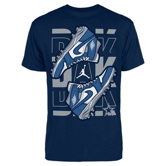 Men's Jordan Brand Dak Prescott Navy Dallas Cowboys Repeat Sneaker Graphic T-Shirt