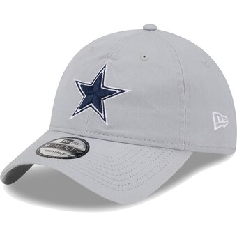 Men's New Era  Gray Dallas Cowboys Main Core Classic 2.0 9TWENTY Adjustable Hat