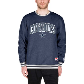 Men's Dallas Cowboys New Era Navy Big & Tall Pullover Sweatshirt