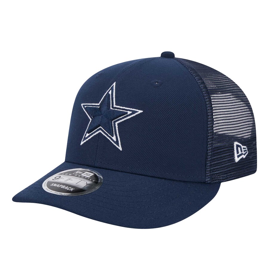 Men's New Era  Navy Dallas Cowboys  Main Trucker Low Profile 9FIFTY Snapback Hat