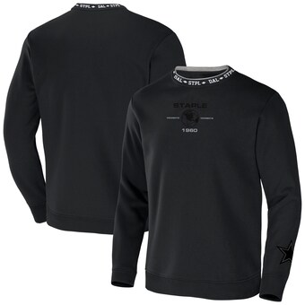 Men's Dallas Cowboys NFL x Staple Black Globe Crewneck Pullover