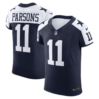 Micah Parsons Dallas Cowboys Nike Alternate Vapor F.U.S.E. Elite Jersey - Navy