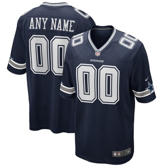 Men's Nike Navy Dallas Cowboys Custom Game Jersey