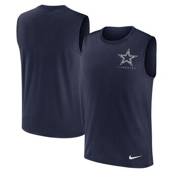 Men's Nike Navy Dallas Cowboys Muscle Tank Top