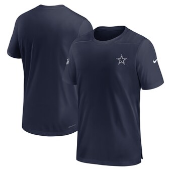 Men's Nike  Navy Dallas Cowboys Sideline Coach Performance T-Shirt