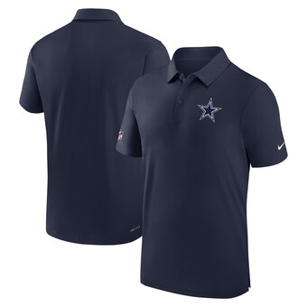 Men's Nike Navy Dallas Cowboys Sideline Coaches Performance Polo