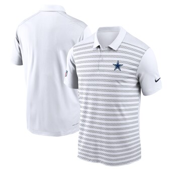 Men's Nike White Dallas Cowboys 2024 Sideline Victory Performance Polo