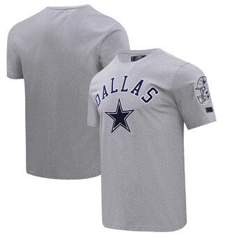 Men's Dallas Cowboys  Pro Standard Heather Gray Classic Bristle T-Shirt