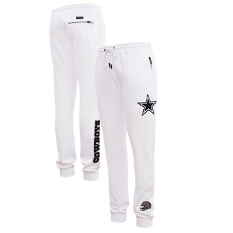 Men's Dallas Cowboys  Pro Standard White Classic Chenille Double Knit Jogger Pants