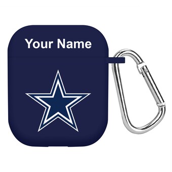 Navy Dallas Cowboys Personalized AirPods Case Cover