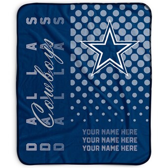 Pegasus Dallas Cowboys 50" x 60" Dots Personalized Fleece Blanket