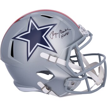 Roger Staubach Dallas Cowboys Autographed Speed Replica Helmet with "HOF 85" Inscription