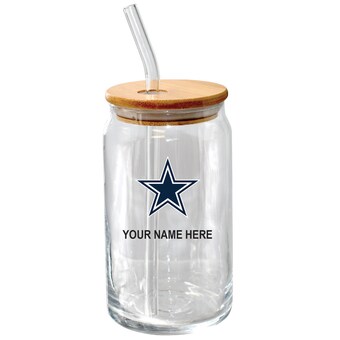 The Memory Company  Dallas Cowboys 16oz. Personalized Glass Tumbler