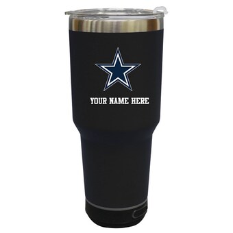 The Memory Company  Dallas Cowboys Personalized 30oz. Stainless Steel Bluetooth Tumbler