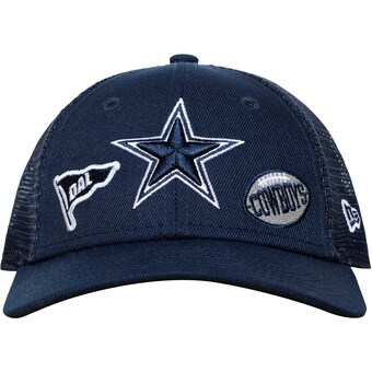 Toddler New Era Navy Dallas Cowboys 9FORTY Adjustable Trucker Hat