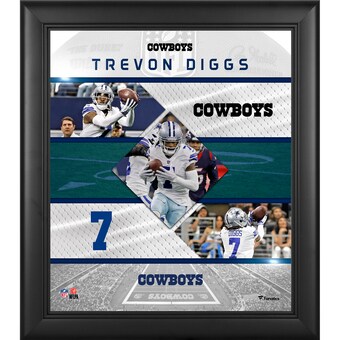 Trevon Diggs Dallas Cowboys Framed 15" x 17" Stitched Stars Collage