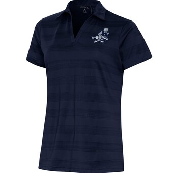 Women's Antigua Navy Dallas Cowboys Throwback Logo Compass Polo