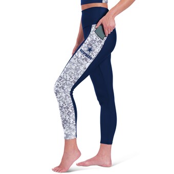 Women's Certo Navy Dallas Cowboys High Waist Logo Two-Pocket Leggings