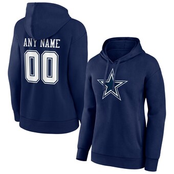 Women's Dallas Cowboys Fanatics Navy Personalized Team Authentic Pullover Hoodie