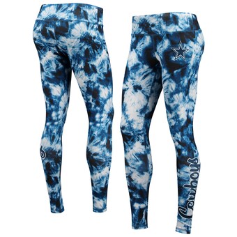 Women's FOCO Navy Dallas Cowboys Tie-Dye Leggings