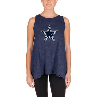 Women's New Era Navy Dallas Cowboys Plus Size Space Dye Active Tank Top