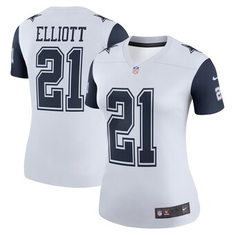 Women's Nike Ezekiel Elliott White Dallas Cowboys Color Rush Legend Player Jersey