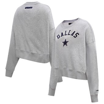 Women's Pro Standard Heather Gray Dallas Cowboys Fleece Pullover Sweatshirt