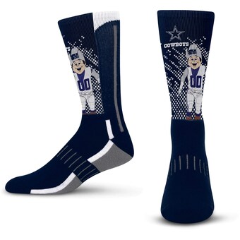 Youth Dallas Cowboys For Bare Feet Mascot Scoreboard Crew Socks