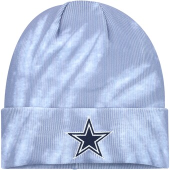 Youth Navy Dallas Cowboys Tie-Dye Cuffed Knit Hat