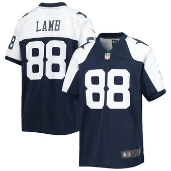 Youth Dallas Cowboys CeeDee Lamb Nike Navy Alternate Team Game Jersey