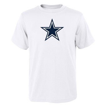 Youth White Dallas Cowboys Primary Logo T-Shirt