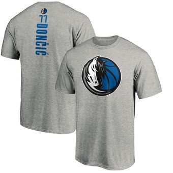 Luka Doncic Dallas Mavericks Playmaker Name & Number Team T-Shirt - Heathered Gray