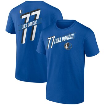 Luka Doncic Dallas Mavericks Full-Court Press Name & Number T-Shirt - Royal