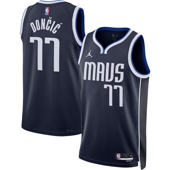 Luka Dončić Dallas Mavericks Jordan Brand Unisex Swingman Jersey - Statement Edition - Navy