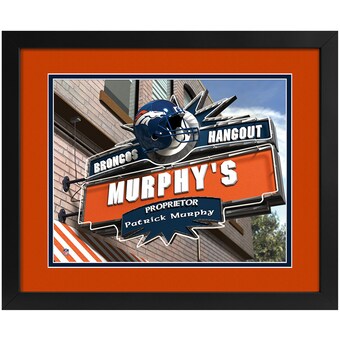 Denver Broncos Imperial 14" x 18" Custom Print Hangout Sign