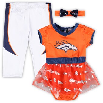 Infant Denver Broncos Orange/White Tailgate Tutu Game Day Costume Set
