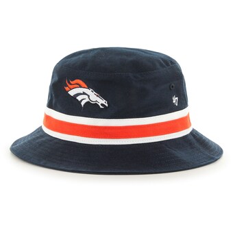 Men's Denver Broncos '47 Navy Striped Bucket Hat