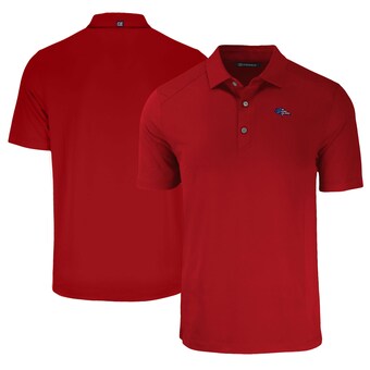 Men's Denver Broncos Cutter & Buck Red  Americana Forge Eco Stretch Recycled Polo