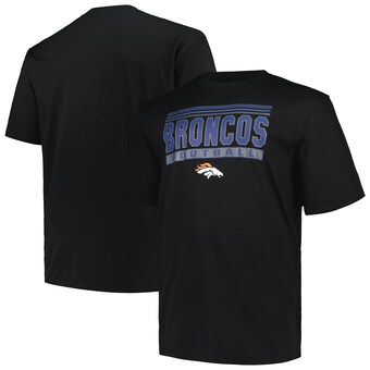 Men's Denver Broncos Fanatics Black Big & Tall Pop T-Shirt