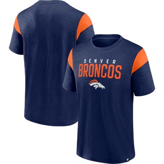 Men's Denver Broncos Fanatics Navy Home Stretch Team T-Shirt