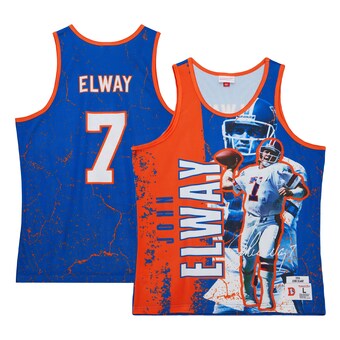 Men's Denver Broncos John Elway Mitchell & Ness Royal 1994 Player Burst Tank Top