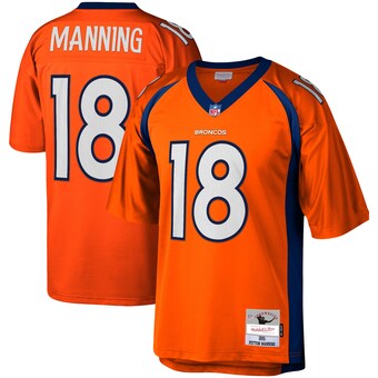 Men's Denver Broncos Peyton Manning Mitchell & Ness Orange Legacy Replica Jersey
